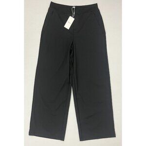 Ninepine Asana Relaxed Straight Pant Black L 28" Inseam NWT